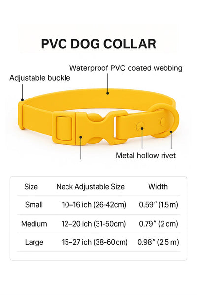 Adjustable Dog Collar – Waterproof & Durable